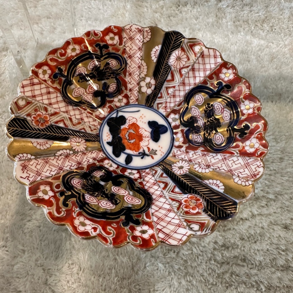 Vintage Japanese Hokutosha Porcelain Dish Hand Painted Made In Japan